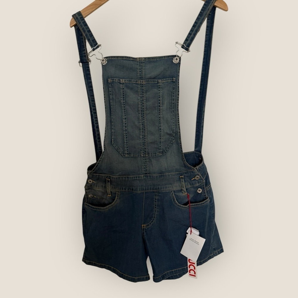 Fiorucci | Short Denim Overalls | Size 26 | NWT